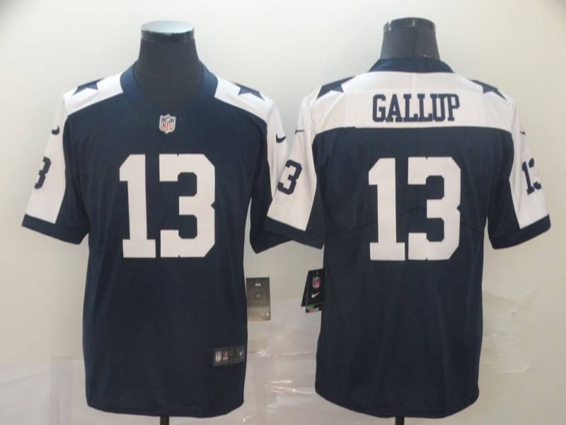 Men's Dallas Cowboys Michael Gallup #13 Navy Jersey